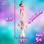 Sky Dancers Muñeca voladora, juguete de tirar, sin baterías, fantasía fucsia