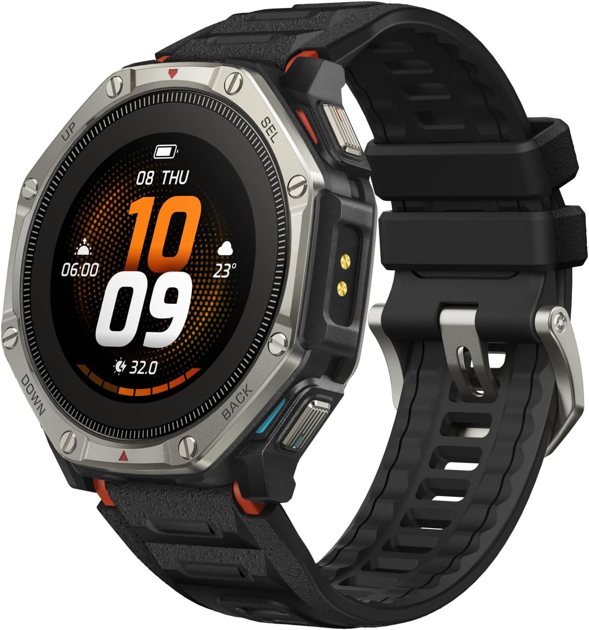 Amazfit T-Rex Dual Solar Smart Watch, 2.008 in, AMOLED, mapas fuera de