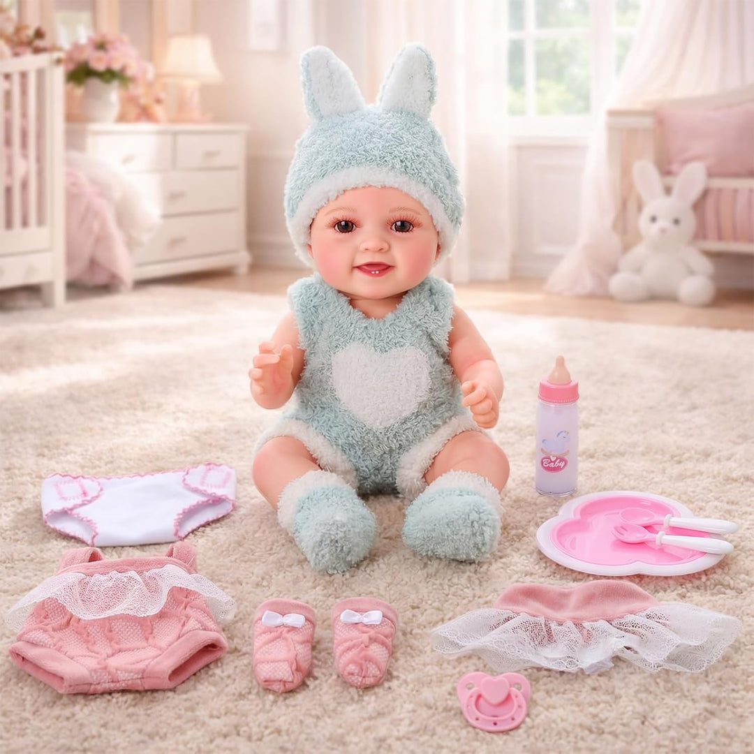 BABESIDE Juego de 9 muñecas de bebé, 12 pulgadas, linda muñeca real...