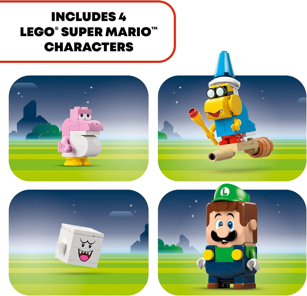 LEGO Super Mario Super Mario Adventures con juguete interactivo Luigi – Juguetes de construcción para niños, niños y niñas, a partir de 6 años – Idea de regalo de cumpleaños de Nintendo con 4 figuras
