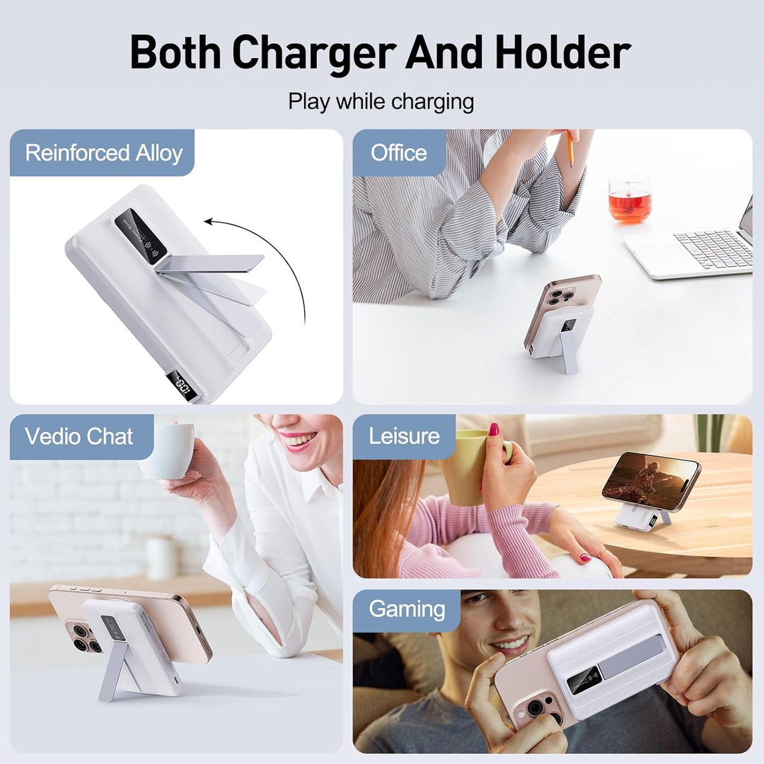 Cargador portátil inalámbrico magnético 2026 \u2013 10000mAh 22.5W...