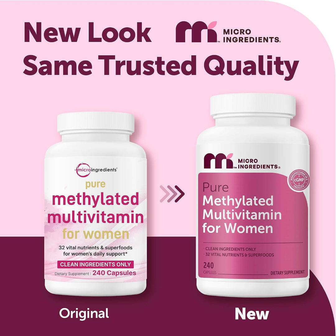 Micro Ingredients Cápsulas puras de multivitaminas metilatedas para...