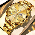 OLEVS Reloj para Hombres Clásico de Negocios en Acero Inoxidable Reloj para Hombre