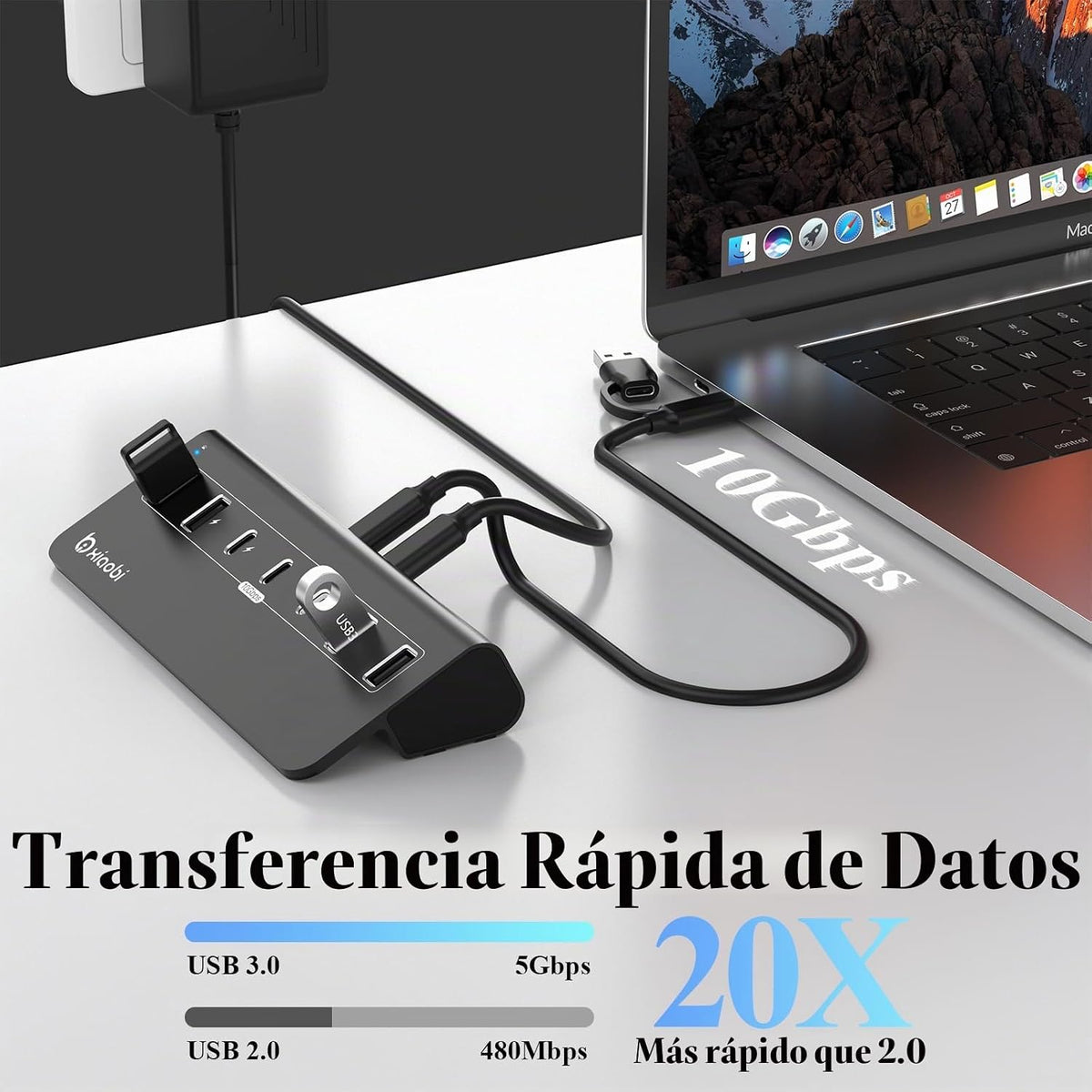 xiaobi, Bi-H07, hub USB de 4 puertos