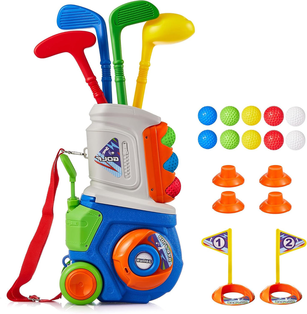 PJG - Juego de 22 palos de golf para niños, regalo de cumpleaños para niños