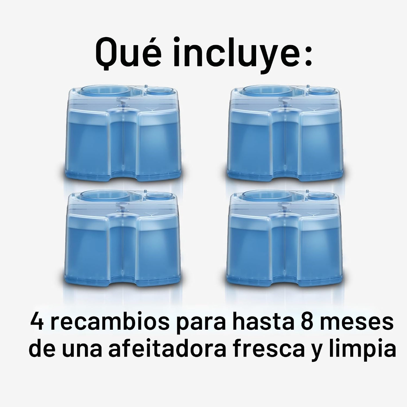 Braun - Cartuchos de recambio CCR, 4 unidades, cartuchos Clean & Renew