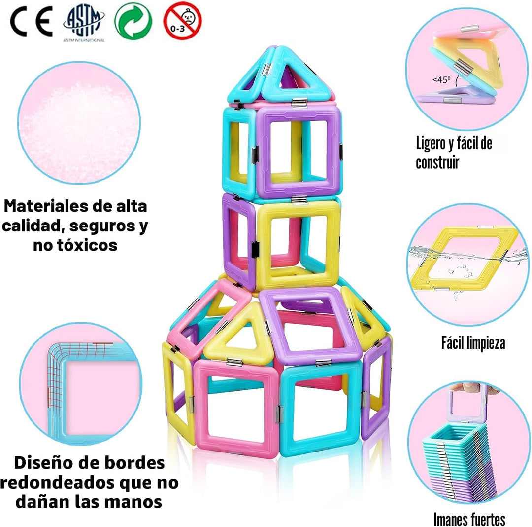 DUMMA Juguetes magnéticos de azulejos para niños de 3, 4, 5, 6, 7,...