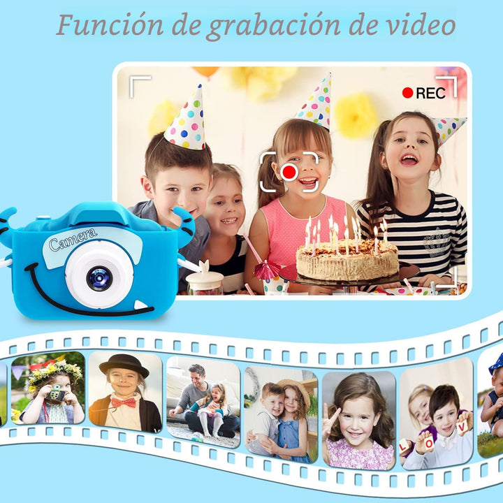 Goopow - Cámara digital para niños de 3 a 8 años, cámara de video c...