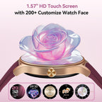 Fitpolo - Reloj inteligente para mujer, pantalla HD de 1.57 pulgadas