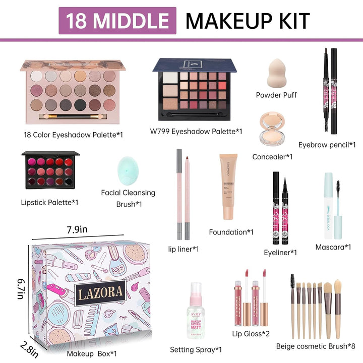 Kit de maquillaje para adolescentes y niñas, juegos de maquillaje p...