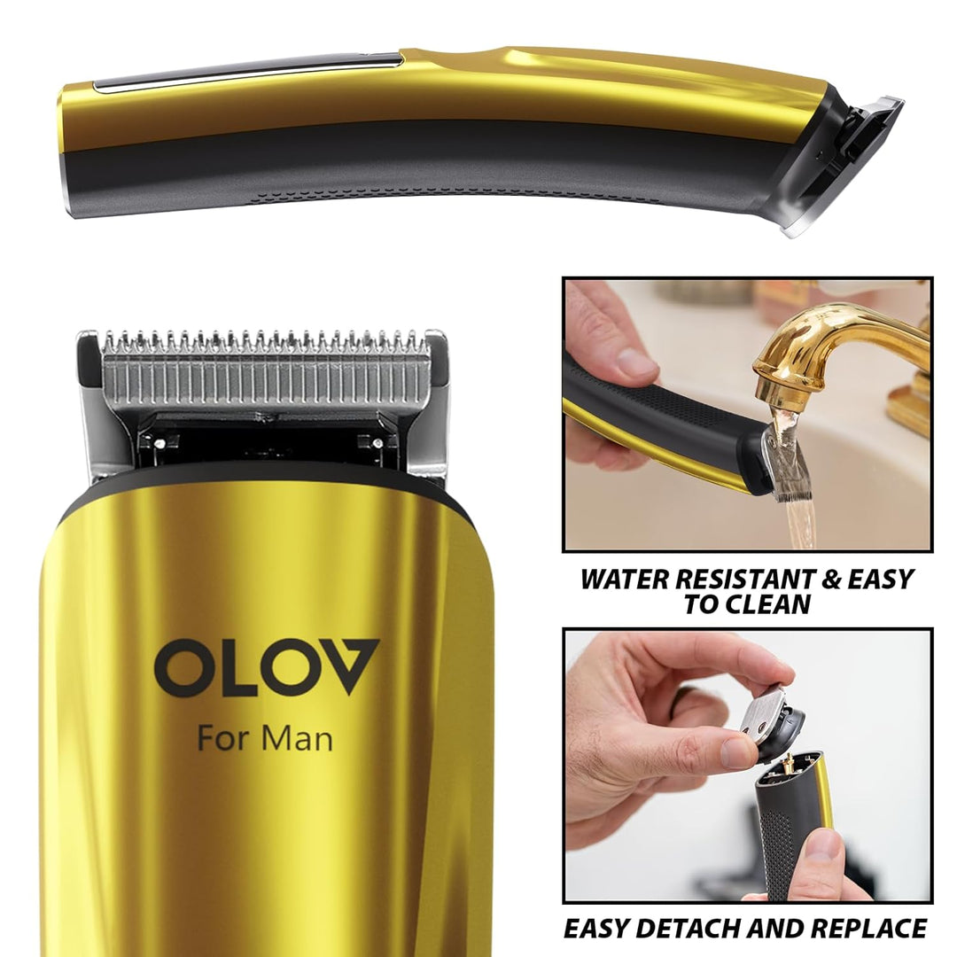 Recortadora de barba, kit de aseo para hombre de 21 piezas y cortap...