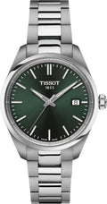 Tissot PR 100, cuarzo suizo, 1.339 en, esfera verde, reloj unisex