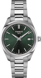 Tissot PR 100, cuarzo suizo, 1.339 en, esfera verde, reloj unisex