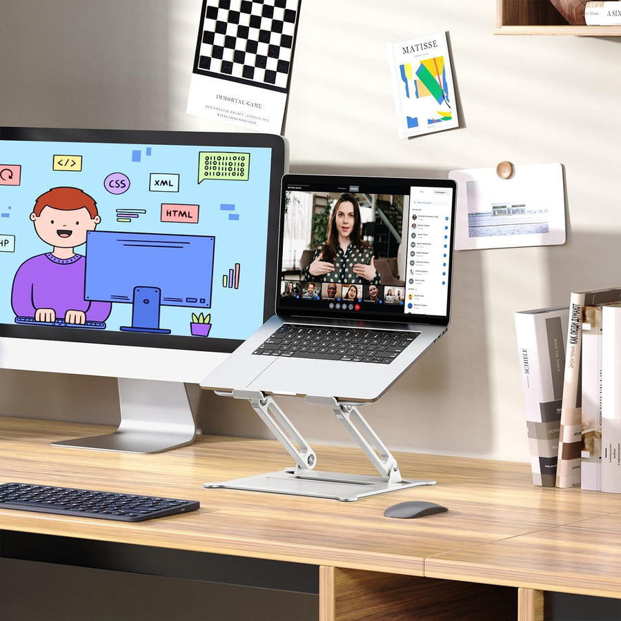 Urmust - Soporte de aluminio ligero para laptop y notebook de hasta...