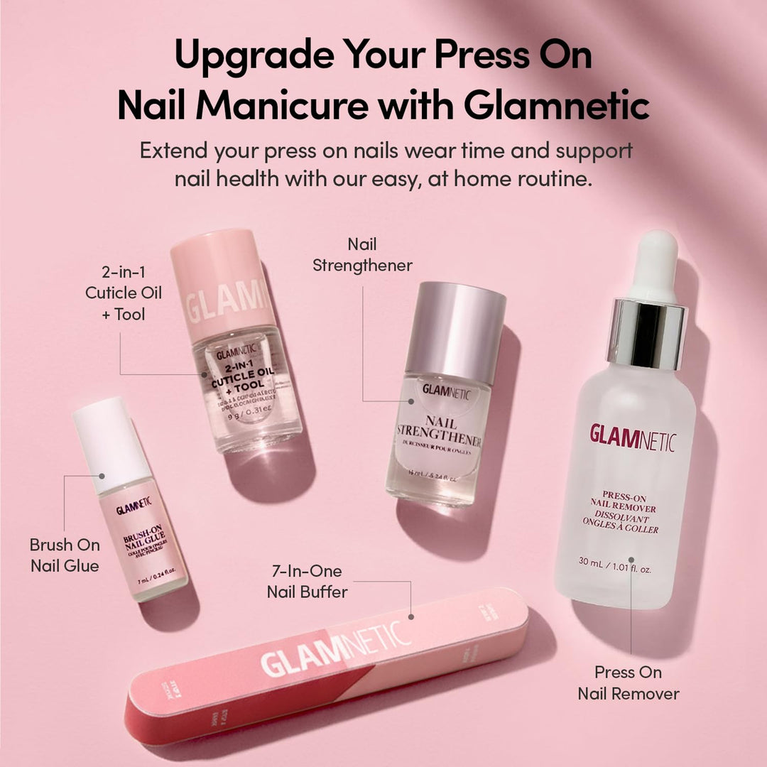 Glamnetic - Salty Waves | Uñas postizas cortas en forma de estrella...