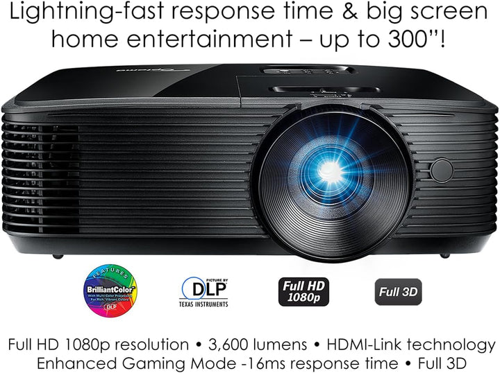 Optoma HD146X - Proyector de alto rendimiento para películas y jueg...