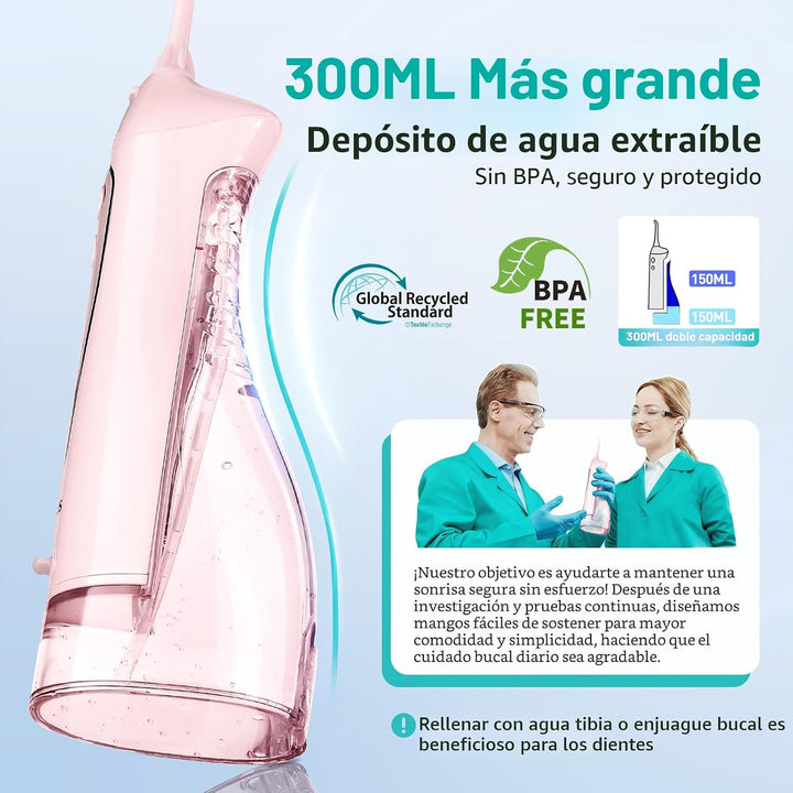 COSLUS Hilo Dental de Agua para Dientes: Irrigador Oral Portátil In...