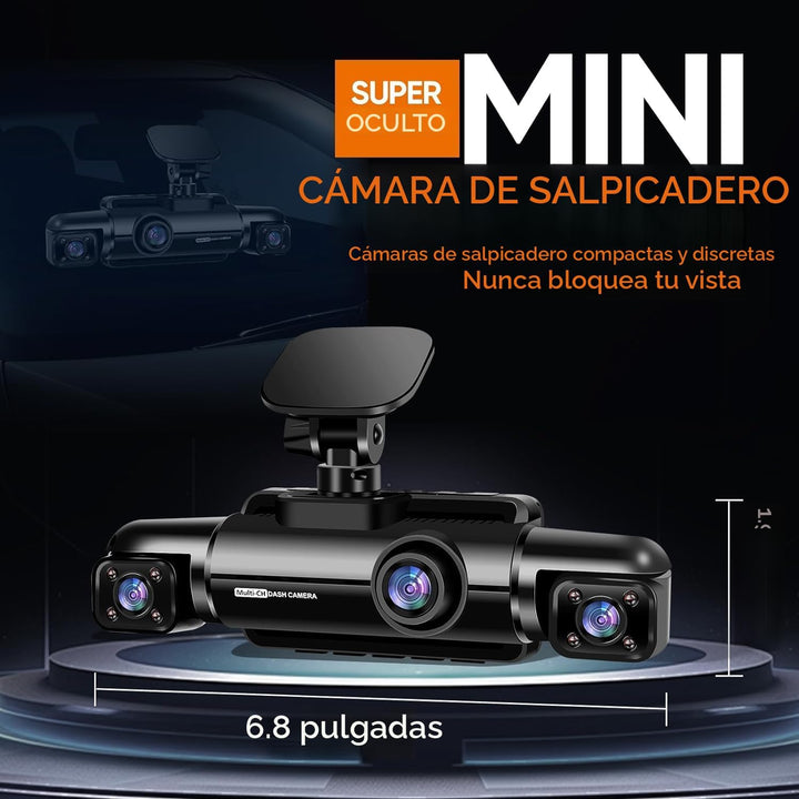 Neideso Cámara de tablero de 360° frontal y trasera en el