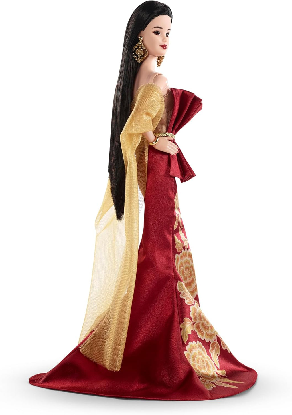 Barbie Muñeca de moda de Año Nuevo Lunar con vestido rojo