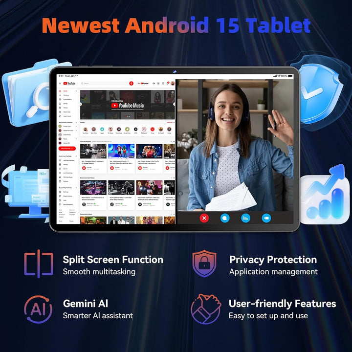 COTGOD Tablet, Tablet Android de 10.1 Pulgadas con Procesador Octa-...
