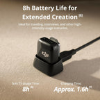 DJI Mini transmisor de micrófono (negro infinito), ultraligero