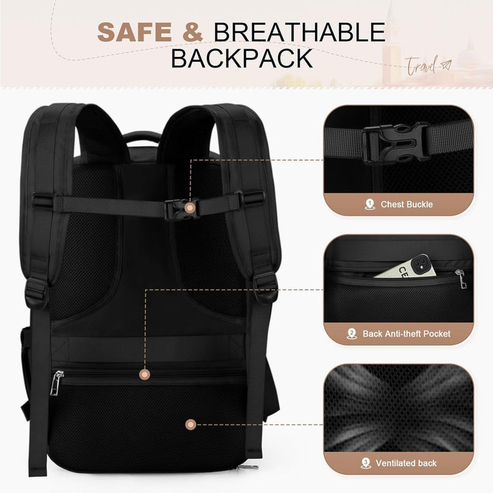 Maelstrom - Mochila de viaje para mujeres y hombres, 35L, mochila p...