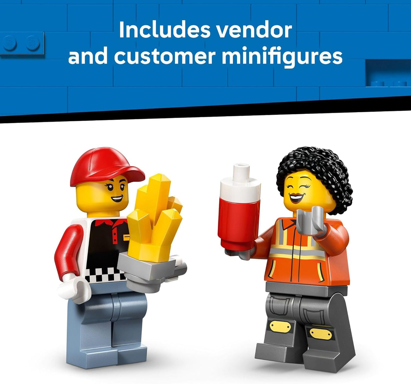 LEGO City Fries - Camión de comida para niños juguete de
