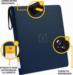 X PRO Carpeta de tarjetas de carga superior, compatible con fundas de tarjetas de carga superior, se adapta a 252 | 20 cargadores premium incluidos | páginas de doble cara sin anillo de 9 bolsillos | Almacenamiento para tarjetas TCG y tarjetas deportivas