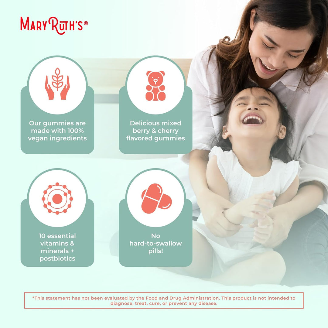MaryRuth Organics Gomitas multivitamínicas postbióticos