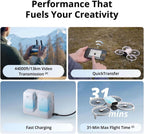 DJI Flip (RC-N3), dron con cámara 4K UHD para adultos, menos de 8.78 oz