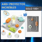 Kits de ciencia para niños, más de 448 proyectos, kits de exploración de circuitos, juguetes electrónicos educativos para niños y niñas, juguete de ingeniería práctica, cumpleaños, Halloween, regalo de Navidad para edades de 5, 6, 7, 8, 9, 10, 11, 12