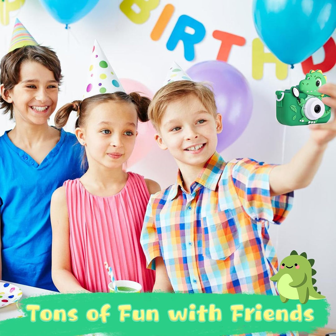 Envyvip Cámara de juguetes de dinosaurio para niños de 3 a 8 años,...