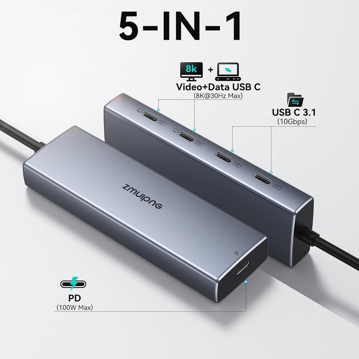 ZMUIPNG, hub USB