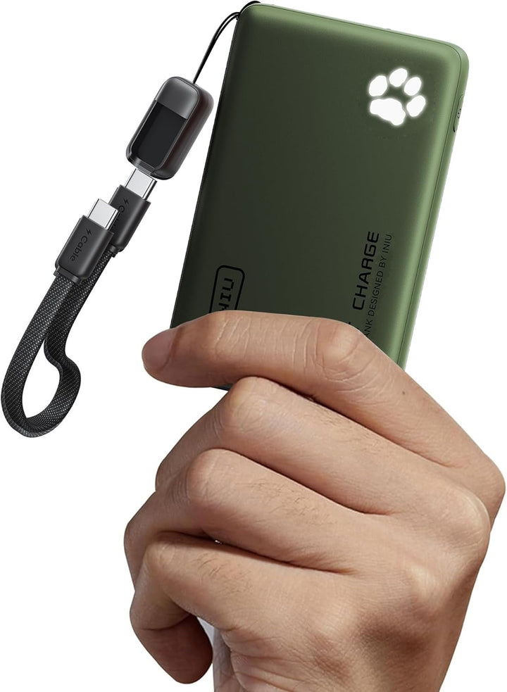 INIU Cargador portátil, Banco de energía ultra delgado de 10000mAh...