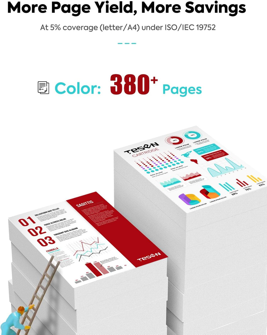 276XL - Cartuchos de tinta de color de repuesto para Canon 276 CL276 CL-276
