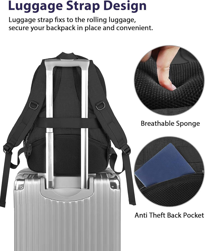 MATEIN Mochila para laptop de 18.4 pulgadas de 50 litros, mochila d...