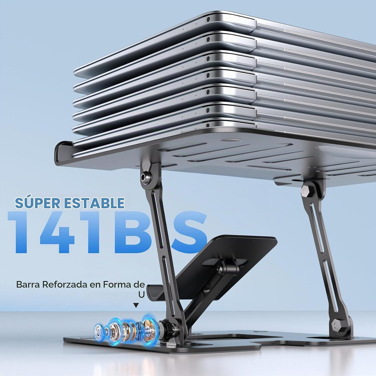 Soporte ergonómico 2 en 1 para teléfono portátil para escritorio, e...
