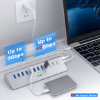 intpw, YH9AC, hub USB 3.2 de 12 puertos, alimentado