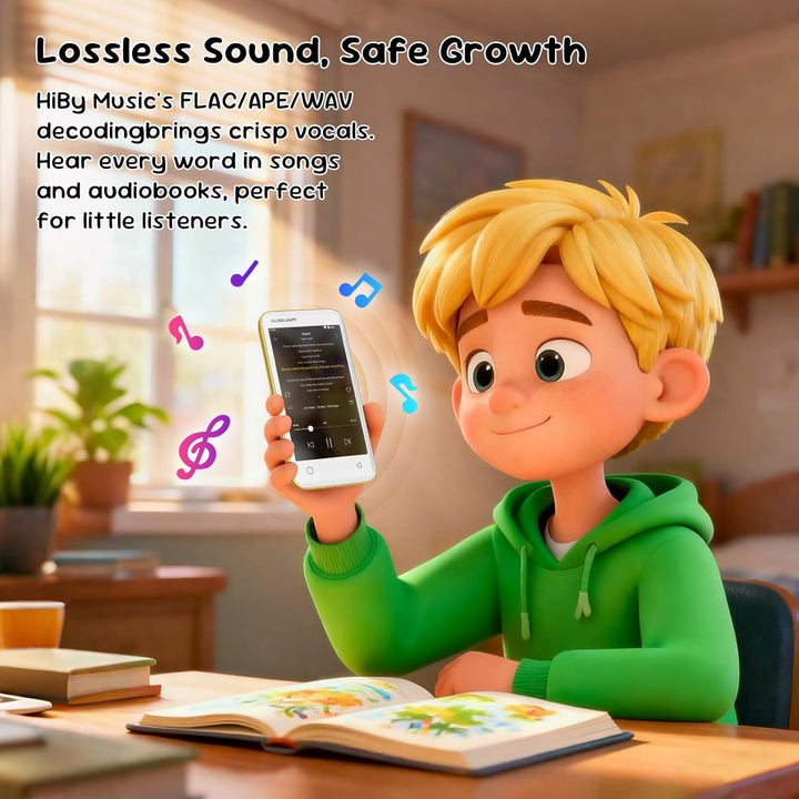 Reproductor de MP3 para niños, controles parentales, 16 GB, compati...