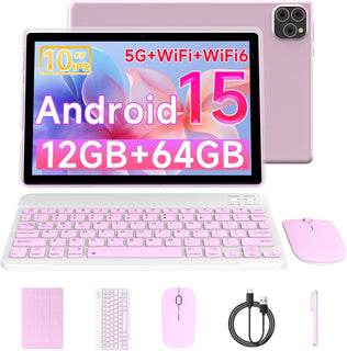 Vyrolinia Tablet Android 15 10 pulgadas 12 GB RAM+64 GB ROM\/1 TB t...