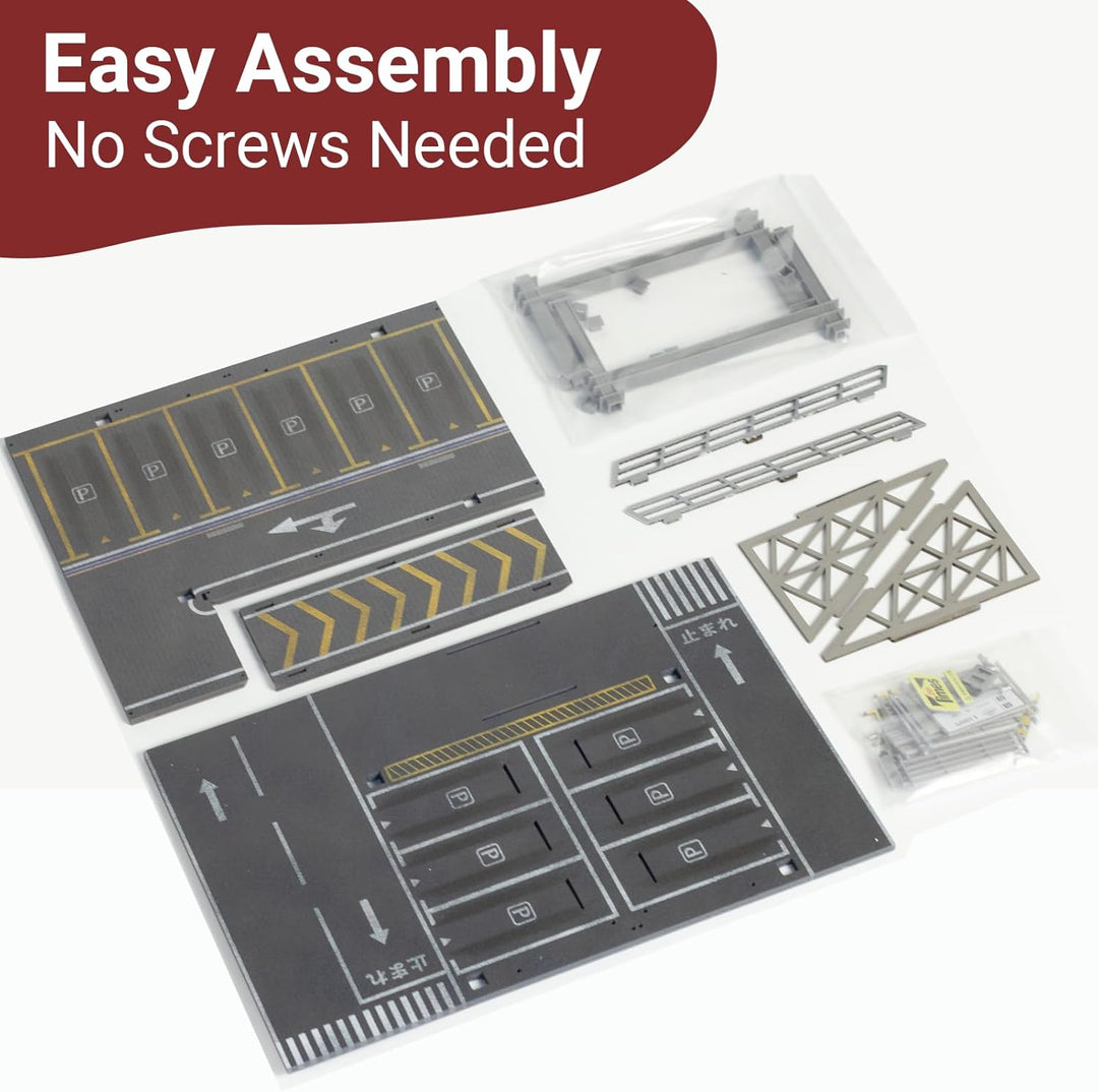 Vitrina de autos a escala 1/64 de 2 capas para exhibición