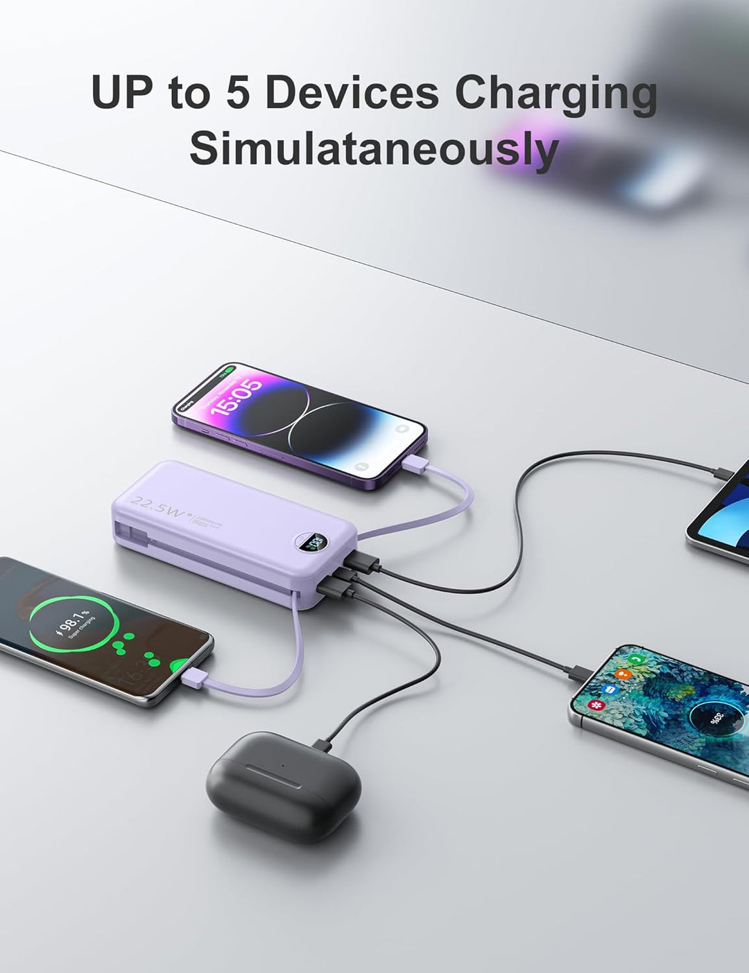 aonidi Cargador de Batería Portátil Ultra-Portátil de 20000mAh PD20...