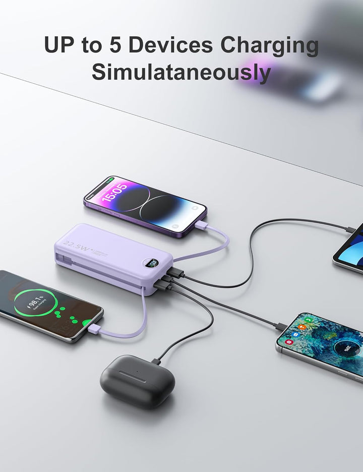 aonidi Cargador de Batería Portátil Ultra-Portátil de 20000mAh PD20...