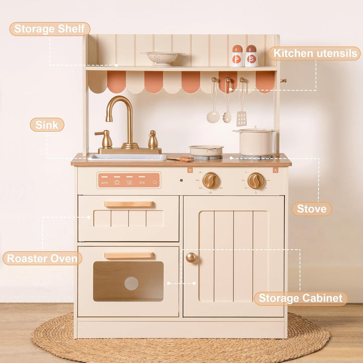 ROBOTIME Cocina de Juguevo para Niños y Niñas, Juego de Cocina de M...