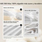 Bedsure PureWoven - Juego de 2 almohadas de hotel tamaño Queen con carcasa 100% de algodón