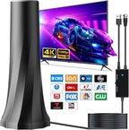 Antena de TV mejorada 2026 para Smart TV, antena digital para canales locales, antena de TV de rango de más de 3200 millas para interiores con señal de 360° más fuerte