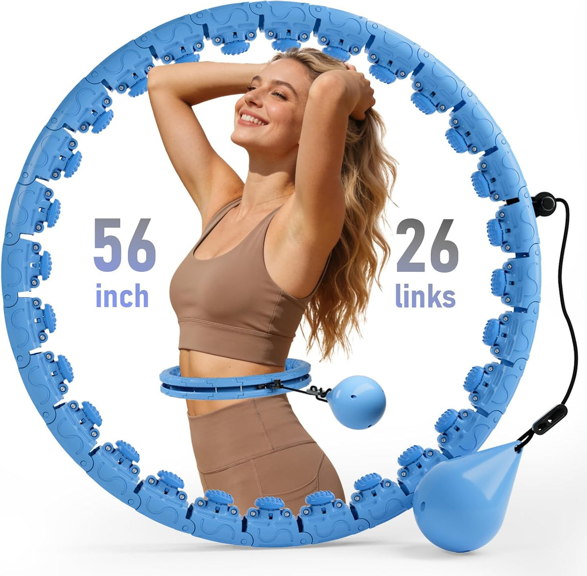 Aro de fitness Hula Infinity con peso para pérdida de peso en
