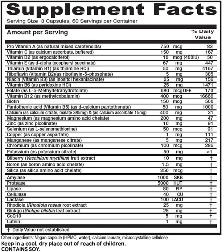 Vitanica, Senior Symmetry, multivitaminas y minerales de 65 años en...