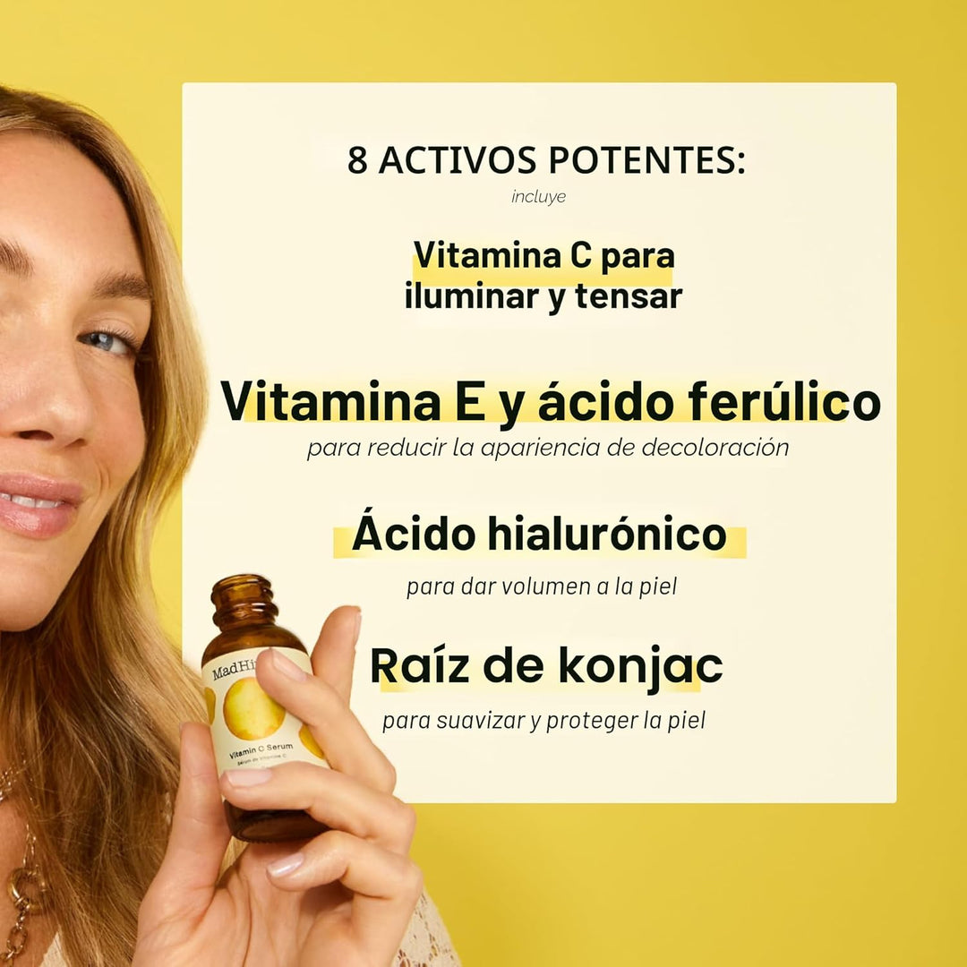 Mad Hippie Suero de Vitamina C para la Cara \u2013 Ácido Hialurónic...