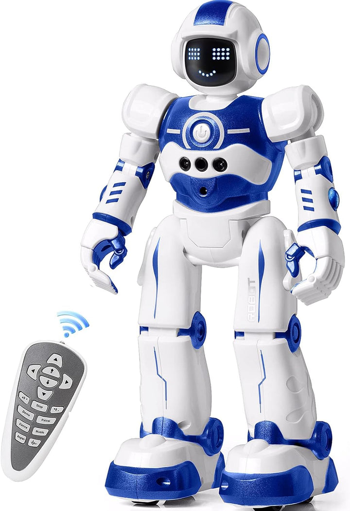 EduCuties Juguetes robot para niños, control remoto programable, in...